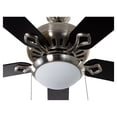 thumbnail image 3 of Ventilador de techo 52", 1 luz E27 60W, acabado níquel, madera bardini, 5 aspas reversibles, 3 velocidades, 3 of 6