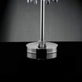 thumbnail image 4 of Table Lamp with Droplet Crystal Accents and Sleek Support, Silver- Saltoro Sherpi, 4 of 5