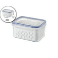 thumbnail image 1 of Dvruxg Fridge Produce Storage Containers, Draining Colander Bins, Stackable Fresh Food Keepers for Kitchen Organization & Refrigerator Use, 1 of 5