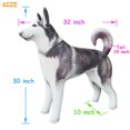 Inflatable Husky Dog Siberian Alaskan Malamute pet animal 32 inch Long