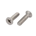 thumbnail image 2 of Tornillo de cabeza plana Phillips de acero inoxidable 304 M5x20mm con rosca izquierda, 4 piezas, 2 of 2