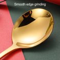 thumbnail image 3 of Zyhtgyee Soup Spoon Soup Spoon Food Grade Stainless Steel Long Handle Eating Spoon Dinnerware Tableware Tool, 3 of 8
