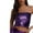 Purple, variant on Womens Sequin Tube Top Stretchy Sleeveless Crop Tops Metallic Sparkly Tube Tops for Halloween Party Clubwear