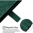 thumbnail image 4 of Wallet Case for iPhone 16 Plus Case Leather with Kickstand Card Slots Phone Case,Durable Magnetic Closure Shockproof Protective Cover for iPhone 16 Plus 6.7 inch Green YBS, 4 of 17
