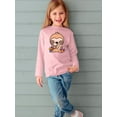 thumbnail image 2 of Cute Sloth W Candy Long Sleeve Toddler -Image by Shutterstock,  4 Toddler, 2 of 4