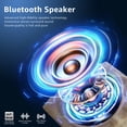 thumbnail image 6 of NiceBuy 8.1" Outdoor& Indoor Solar Bluetooth Rock Speakers with RGB LED Lighting(Sand color), 6 of 7