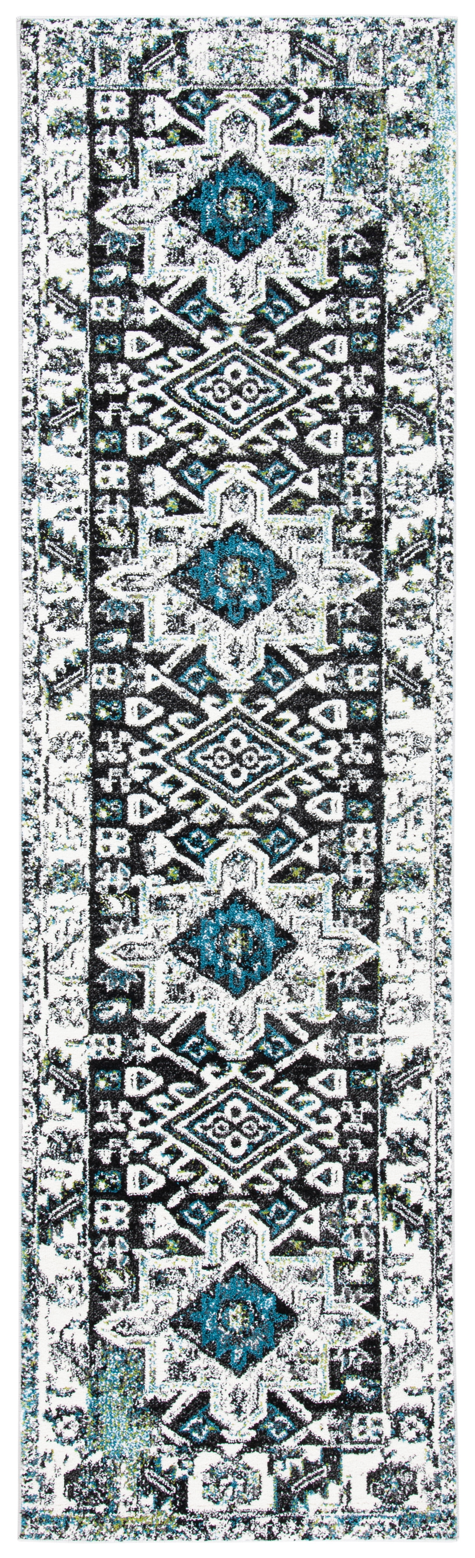 Safavieh Vintage Hamadan Dania Oriental Runner Rug, Dark Gray/Ivory, 2'3" x 6'