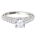 thumbnail image 2 of Aonejewelry 14K White Gold 1 Carat Halo Diamond Brilliant Round Cut Engagement Ring, 2 of 4