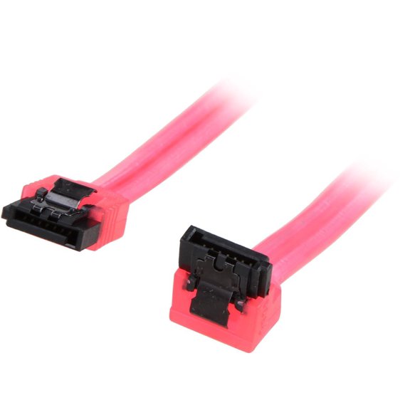 Nippon Labs SATA3L1.5FT-90/180RD 1.5 ft. SATA III Cable w/ Locking Latch (90 degree to 180 degree) 1.5 feet- OEM