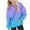 Blue, variant on BFHHYA Tween Girls' Gradient Color Hoodie Kids Raglan Sleeve Casual Loose Sweatshirt Long Sleeve Pullover with Pockets (5-15 Years)