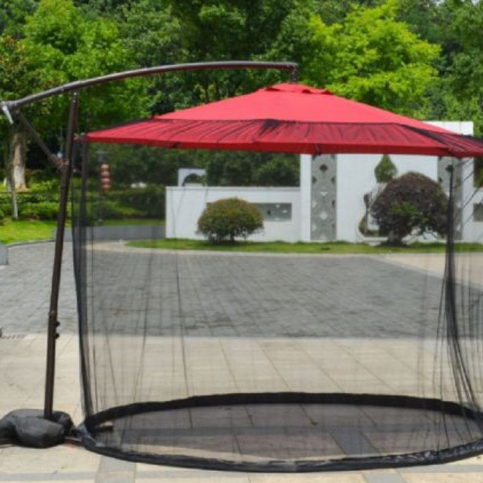 Outdoor Umbrella Table Screen Enclosure Bugs Mosquitoes Patio Picnic