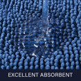 thumbnail image 3 of Alfombra de baño LOCHAS Luxury Shaggy de 60 x 110 cm, color azul, 3 of 6
