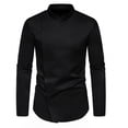 thumbnail image 2 of Tawop Mens Dress Shirts Casual Long Sleeve Shirts Button-Up Shirts ,Size L, 2 of 8