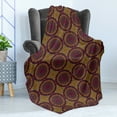 thumbnail image 4 of Moroccan Soft Flannel Fleece Throw Blanket, Oriental Art Style Mandala Motifs Vintage Design Inspirations, Cozy Plush for Indoor and Outdoor Use, 70" x 90", Plum Petrol Blue Yellow, by Ambesonne, 4 of 5