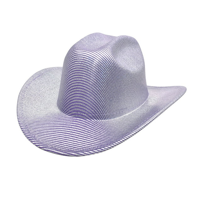 Chapeau de Cowboy à Grand Bord pour Femmes Chapeau Melon Western