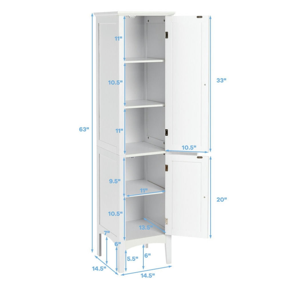 Finihen Bathroom Storage Cabinet, Bathroom Floor Cabinet, Freestanding Bathroom Storage Cabinet for Kitchen and Living Room, for Bathroom, Living Room, Bedroom, Kitchen, White Finihen Bathroom Storage Cabinet, Bathroom Floor Cabinet, Freestanding Bathroom Storage Cabinet for Kitchen and Living Room, for Bathroom, Living Room, Bedroom, Kitchen, White