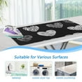 thumbnail image 5 of Hearts in Black Ironing Board Covers Heat Resistant Ironing Pad Mat Portable for Travel Washer Dryer Table, 5 of 6