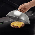 thumbnail image 2 of Griddle Accessories Heavy Duty 9in Wide Smashed Burger Melting Cheese Dome Cover Stainless Steel Basting Steaming, 2 of 6
