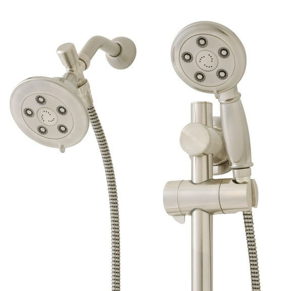 Speakman VS-123011-BN Chelsea Anystream Shower Combination with Slide Bar, 2.5 GPM, Brushed Nickel