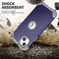 thumbnail image 3 of JTCASES for iPhone 14 Case, Drop Resistant Corners, Wireless Charging, Heavy Duty Shockproof Hybrid Hard PC Bumper, Camera Protection, Skin-feel Anti-scratch Tough Phone Cover for iPhone 14, Darkblue, 3 of 9