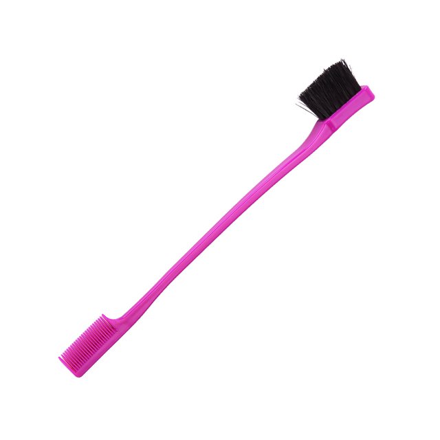 Ounissouiy Cepillo de borde Control de doble cara Cepillo de pelo de nailon Peine de pelo profesional Accesorio de peluquería rosa Type3 NO3