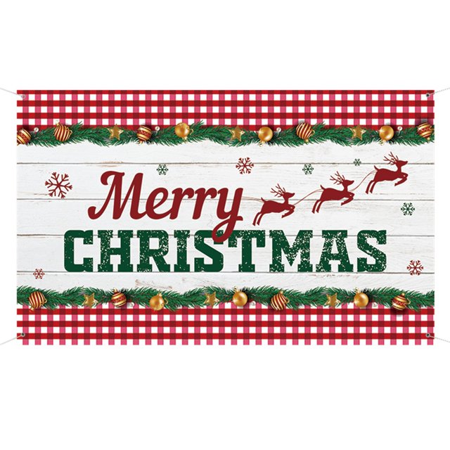 Christmas Decor Christmas Background Cloth New Year Decoration Holiday Party Event Hanging Cloth