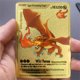 thumbnail image 3 of Metal Card 10000 Points Pikachu Charizard Arceus Card Golden English Mewtwo Vmax GX Anime Collection Battle Cards Gifts, 3 of 5