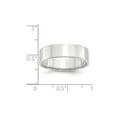 thumbnail image 3 of 14K White Gold Ring Band Wedding Standard Flat 6mm LTW Size 10, 3 of 3