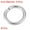 Silver Tone, variant on 6.5mm Metal O Rings Non-Welded for Straps Bags Belts DIY Silver Tone 30pcs