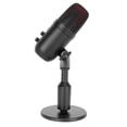 thumbnail image 1 of Microphone USB à Condensateur, LED Silencieux Rappel Gain Contrôle DSP Système de Traitement du Son ABS Plug And Play Microphone USB Base Stable pour Ordinateur Portable, 1 of 8