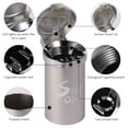thumbnail image 2 of STOP ONE Car Ashtray, Portable Ashtray, CA-541 Auto Ash Tray with Lid and Led, Silver, 2 of 6