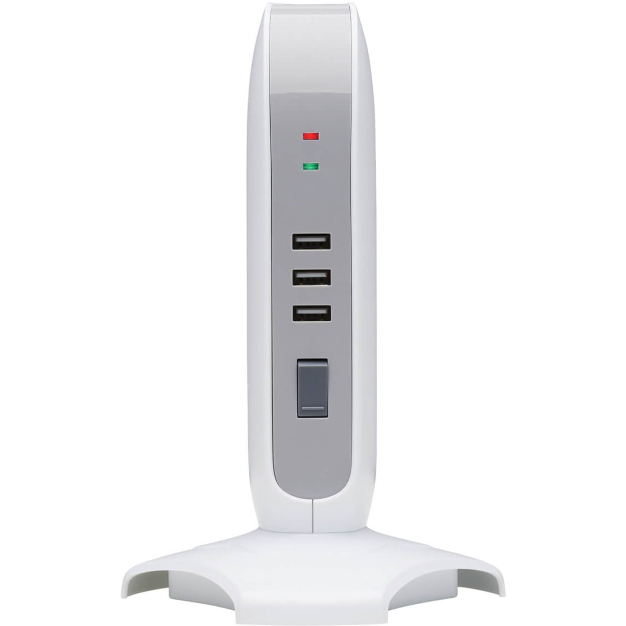 Tripp Lite Surge Protector Tower 5-Outlet 3 USB Ports 6ft Cord 5-15P White