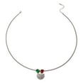 thumbnail image 2 of Wentin Reduced Necklaces & Pendants Christmas Red And Green Bells Necklace Cartoon Carved Letters Holidays Gifts Necklace, 2 of 7