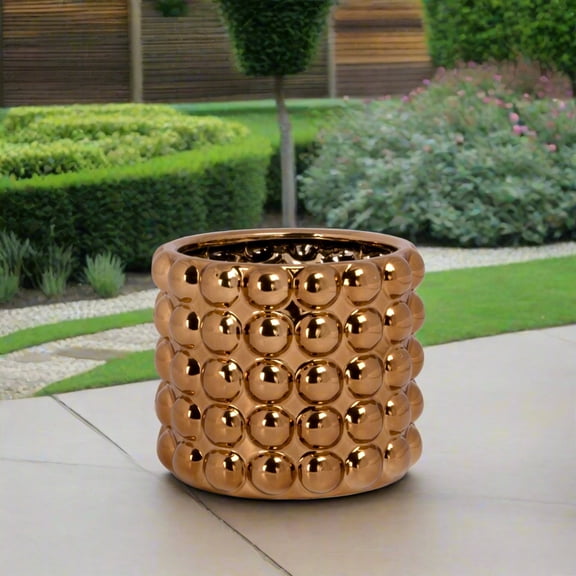 Valera Bronze Stoneware Planter