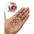thumbnail image 2 of Mini bandas de goma, bandas elásticas suaves, bandas de goma negras pequeñas de primera calidad para cabello de niños, trenzas, peinado de boda (1000 piezas, negro) MFZFUKR YZY554, 2 of 7