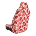 thumbnail image 2 of Wukai Cute Strawberry Full Set Car Seat Covers with Soft Padding Universal Auto Front Seats Protector and Cushion Mat, 2 of 5