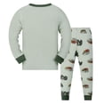 thumbnail image 5 of kmaduk Little Boys Pajamas for Toddler Clothes Set Train Sleepwear Long Sleeve 100% Cotton 2 Piece Kids Pjs Size 1-10 Years (Dark Green, 4-5 Years), 5 of 9