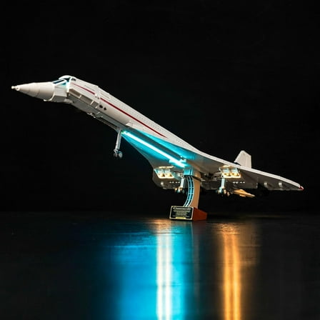 LED Lighting Compatible with Lego Concorde, Creative Light Kit Compatible with Lego 10318-No Model Included