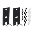 thumbnail image 4 of 2 soportes de pared para altavoces con kits de hardware de repuesto universales de fácil instalación Negro, 4 of 9