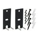 thumbnail image 4 of 2 soportes de pared para altavoces con kits de hardware de repuesto universales de fácil instalación Negro, 4 of 9