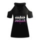 thumbnail image 4 of Camiseta con hombros descubiertos y hombros descubiertos con estampado de manga corta y cuello abierto para mujer Pompotops lopia996792, 4 of 5