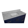 thumbnail image 4 of California 48" Bathroom Vanity with Royal Blue Cabinet and Carrara Marble Top, 4 of 5