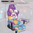 thumbnail image 2 of Whosucclay Purple Rabbit Egg Print Gaming Chair Covers with Armrest Covers Office Computer Game Chair Slipcovers Universal Chairs Cover for Reclining Racing Gaming Chairs Easter Decor, 2 of 8