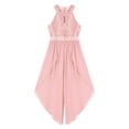 thumbnail image 3 of YiZYiF Kids Girls Sleeveless Chiffon Romper Maxi Dress for Birthday Party School Pageant Dance, 3 of 5