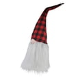 thumbnail image 3 of Buffalo Plaid Christmas Gnome Head Figure - 28" - Red and Black, 3 of 3