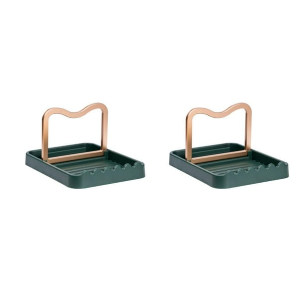Organizador de tapas de ollas de cocina Yuarrent 2Conjunto verde