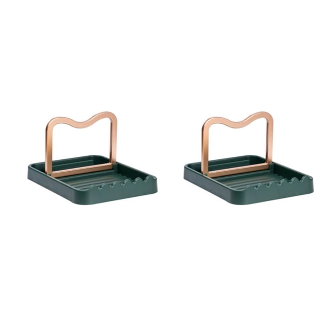 Organizador de tapas de ollas de cocina Yuarrent 2Conjunto verde