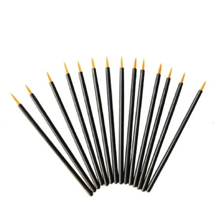 100-Pack Disposable Eyeliner Brushes with Covers – Precision Wand Applicators for Makeup & Beauty Tools TIKA