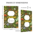 thumbnail image 3 of Haiem Camping 1 Pattern Decorative Wall Plates, 1-Gang 5.0" x3.0", Unbreakable Thermoplastic Faceplate Cover for Decorator Receptacle Outlet & Switch-Style S, 3 of 6