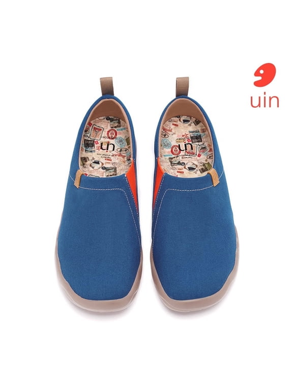 Men's Walking Travel Shoes Slip On Canvas Casual Loafers Lightweight Comfort Art Painted Fashion Sneaker Silent Man US SIZE